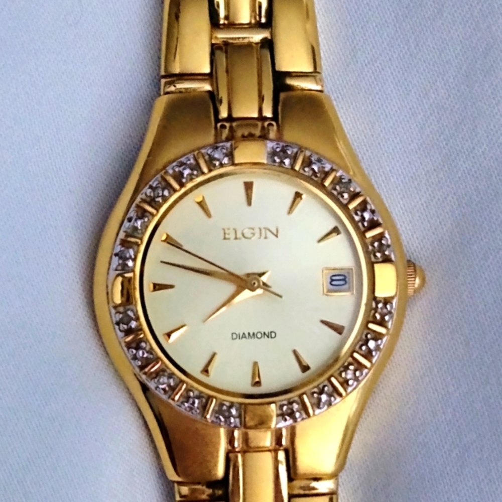 Sold💲Elgin Diamond women's watch